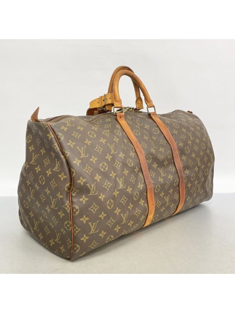★SOLD★ Louis Vuitton Boston Bag Monogram Keepall 55 Brown - Picture 2 of 10